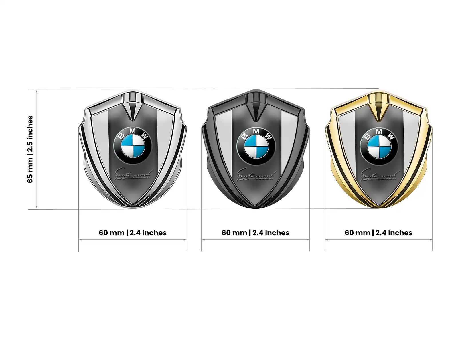BMW 3d Emblema Badge Durevole Elegante Disegno